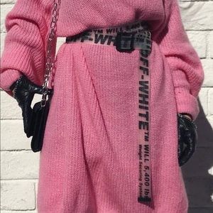 Off-White Belt transparent pvc black